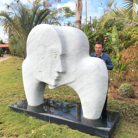 décorations de jardin en pierre